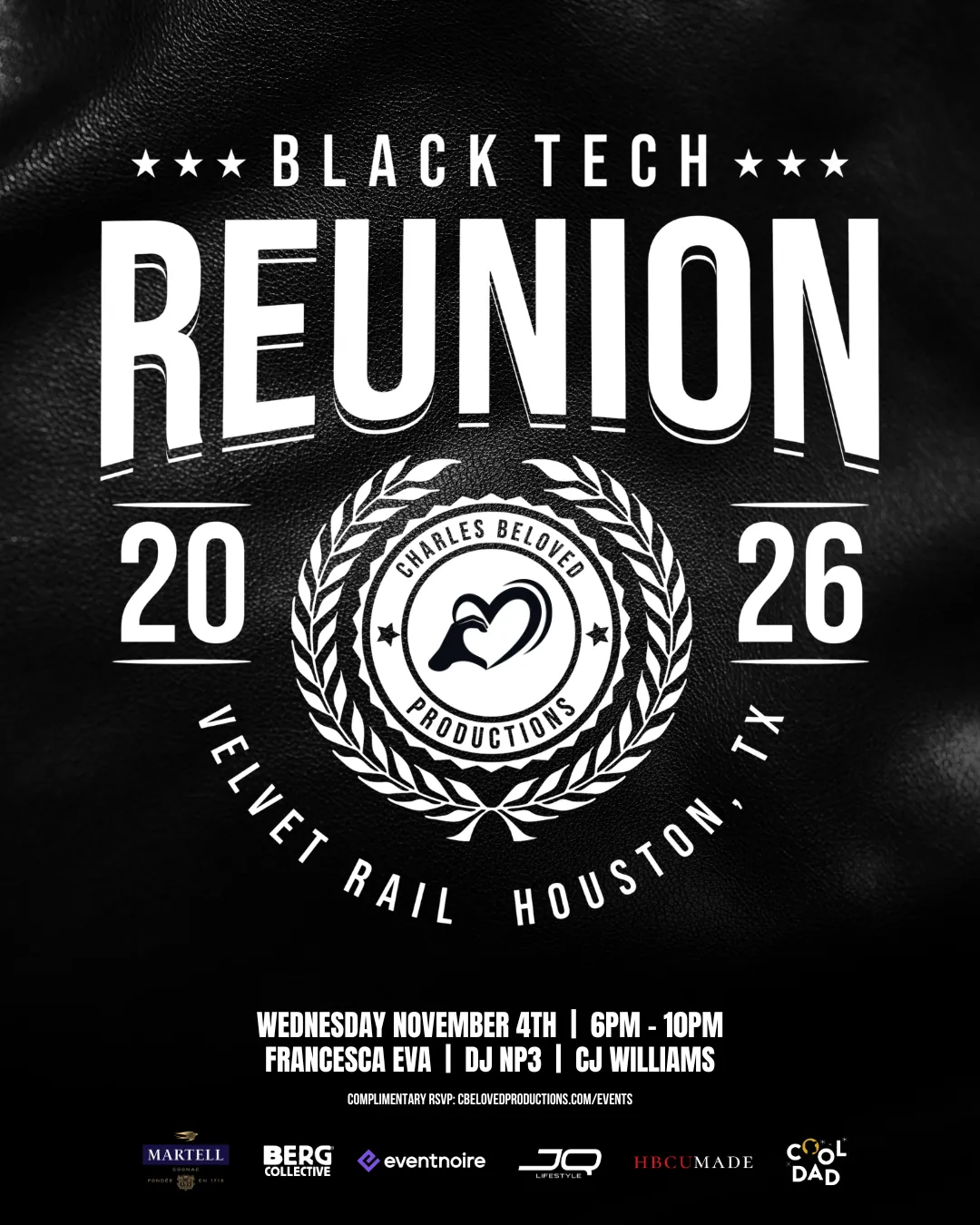 Black Tech Reunion 2026 at Velvet Rail, November 4